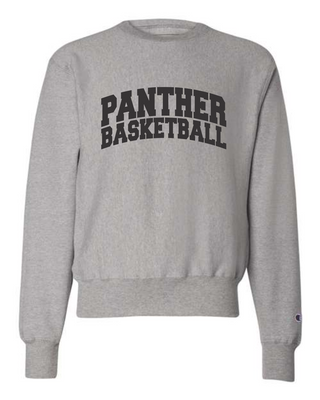 Kingsley-Pierson Girls Basketball Apparel - Grey Champion Reverse Weave Crewneck Sweatshirt