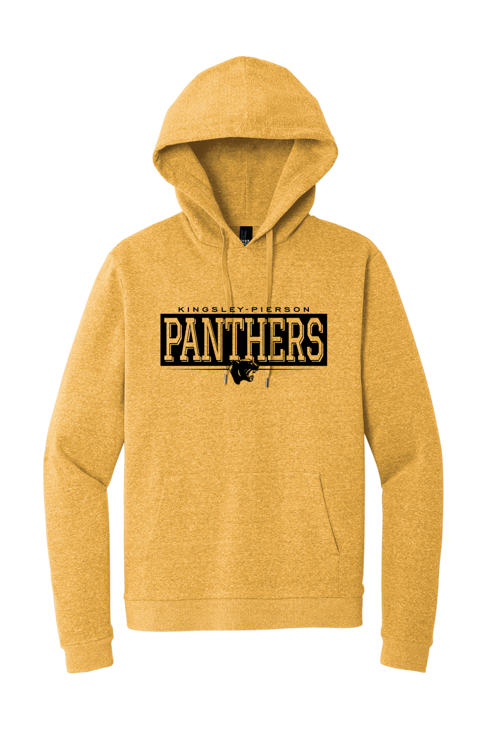 Kingsley-Pierson Staff Wellness Wednesday - Ochre Yellow Heather Hooded Sweatshirt