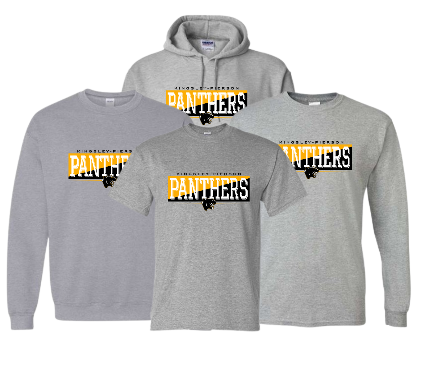 Kingsley-Pierson Staff Wellness Wednesday - Grey Apparel (Gildan, Sport Tek & Bella Options)