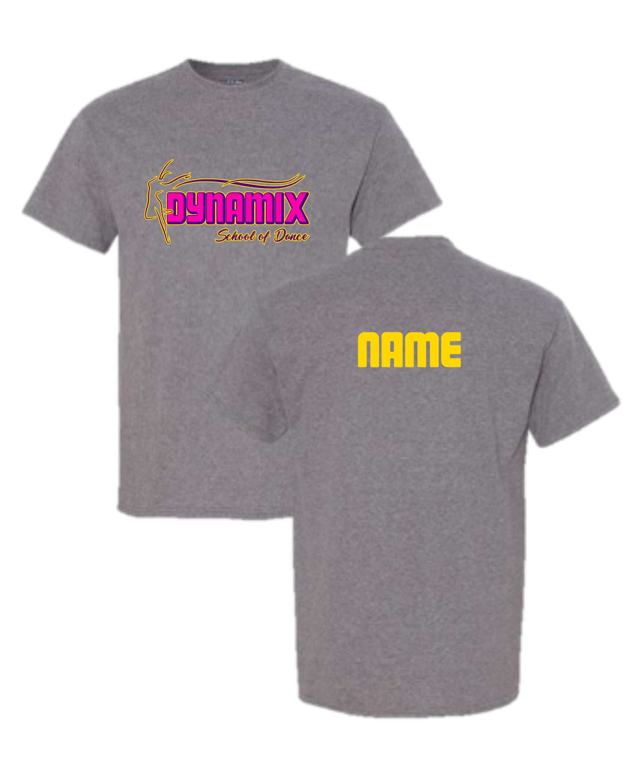 Dynamix Dance Apparel - Grey - Horizontal Logo (+ options)