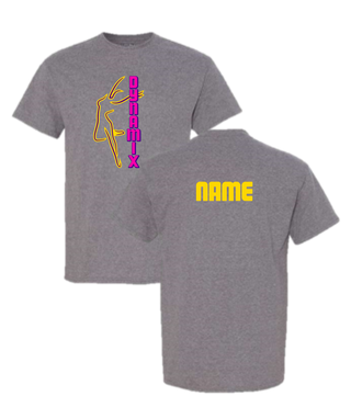 Dynamix Dance Apparel - Grey- Vertical Logo (+ options)