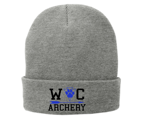 Woodbury Central Archery Apparel - Grey Stocking Hat