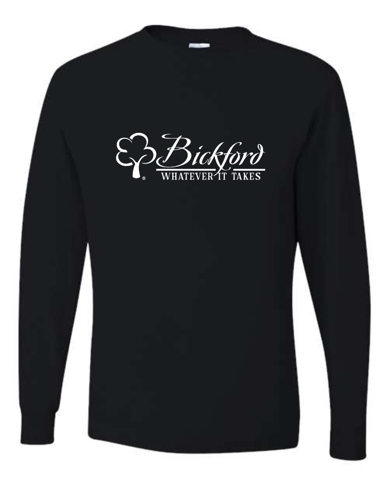 Bickford - Cotton Unisex Long Sleeve T-Shirt - Bickford Tree + Whatever It Takes Logo (+ color options)