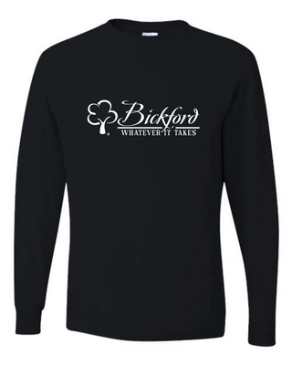 Bickford - Cotton Unisex Long Sleeve T-Shirt - Bickford Tree + Whatever It Takes Logo (+ color options)