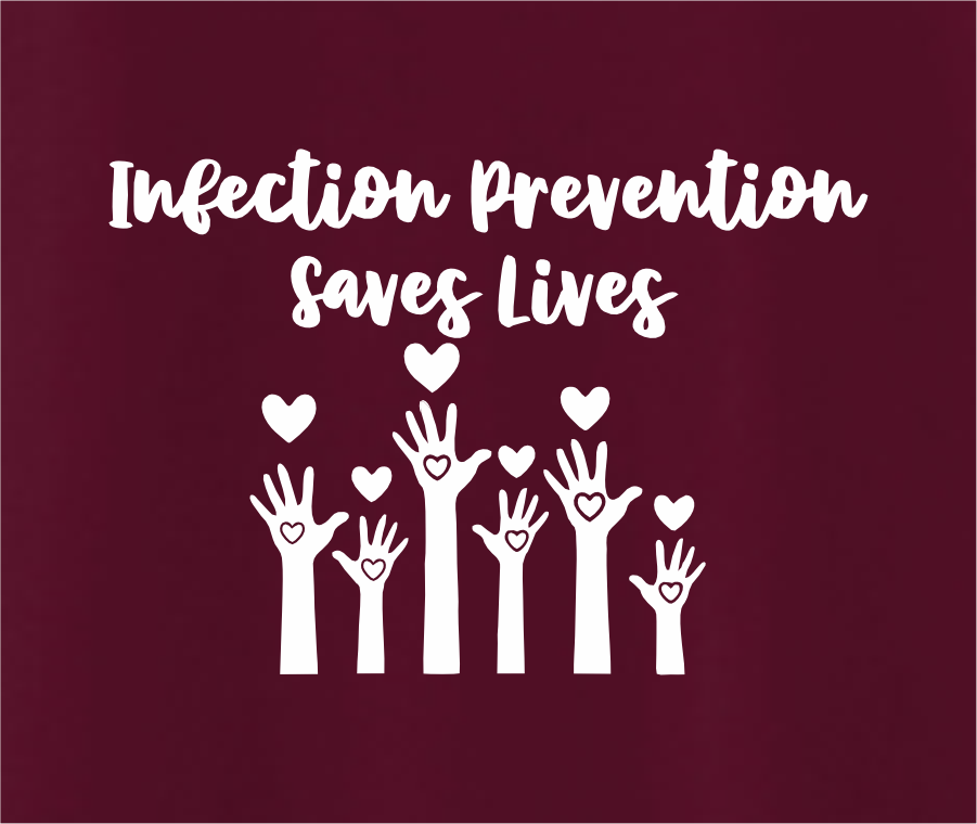 UnityPoint Infection Prevention - Maroon Apparel Options - Design #2