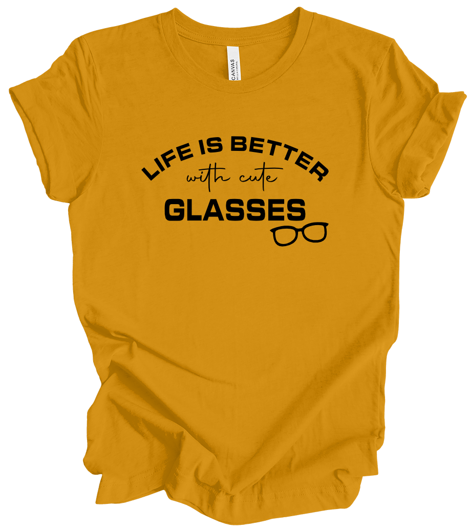 Vision Collection - Life Is Better With Cute Glasses (+ mustard options)