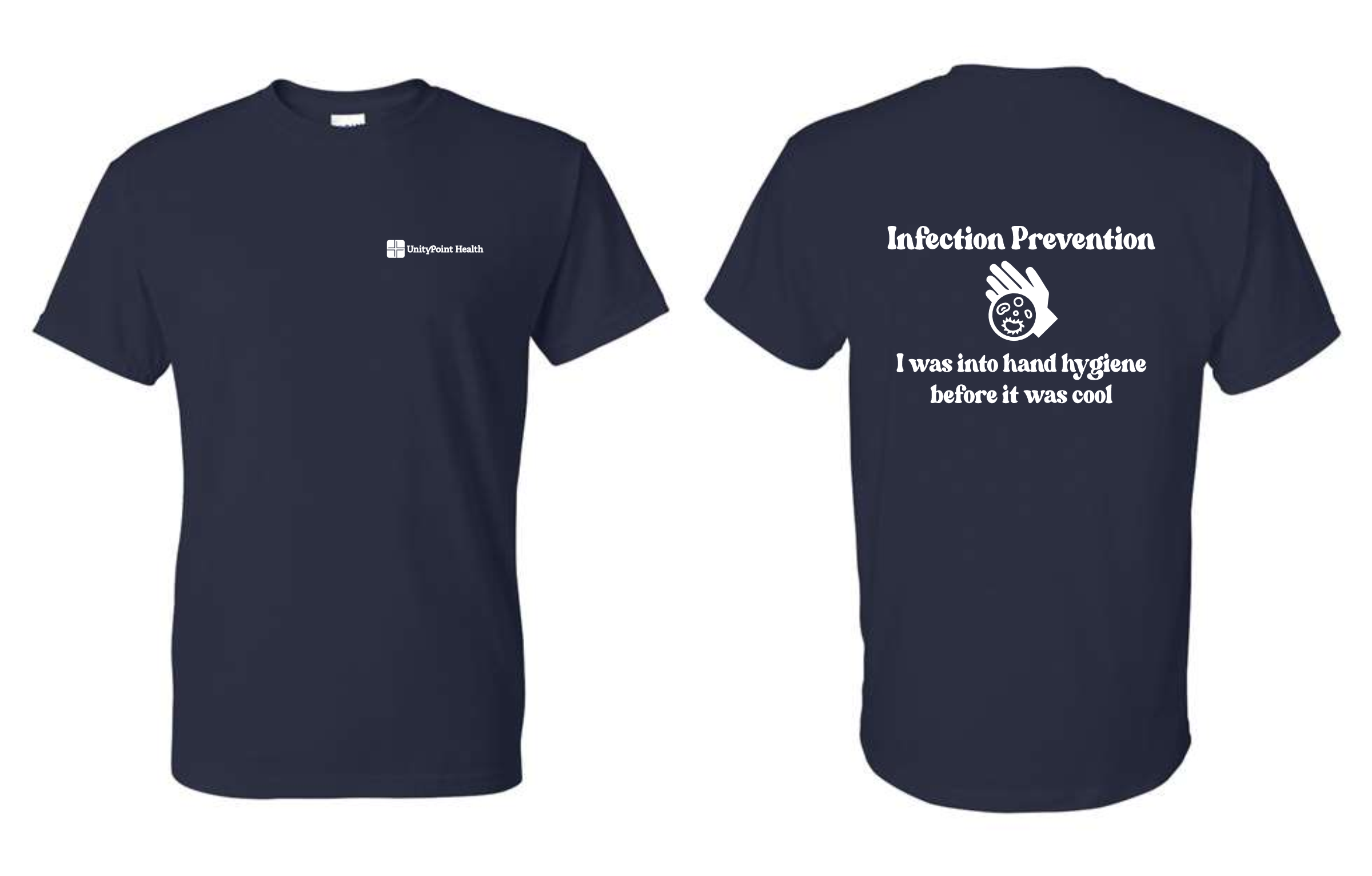 UnityPoint Infection Prevention - Navy Apparel Options - Design #1