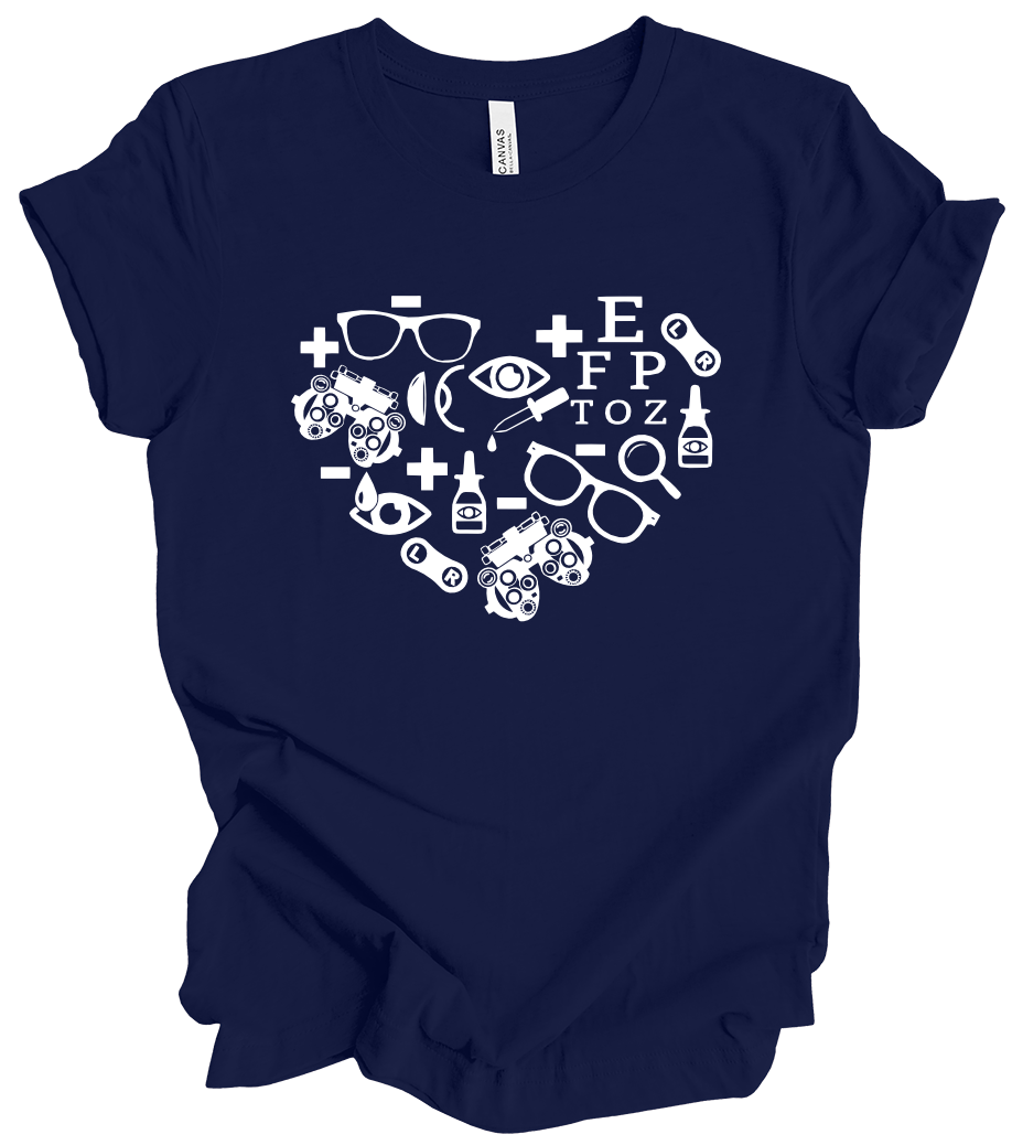 Vision Collection - Optometry Heart (+ navy options)