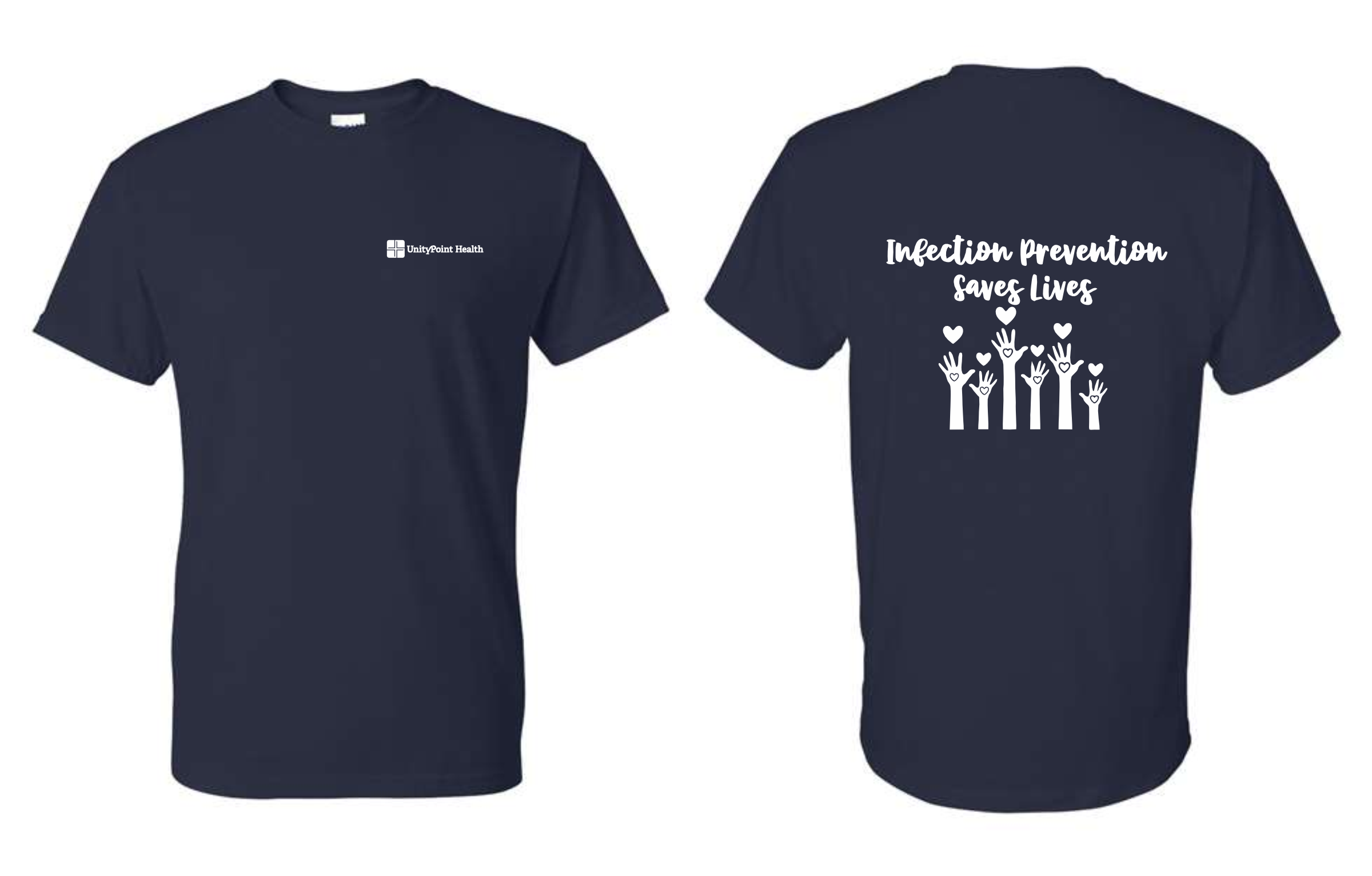 UnityPoint Infection Prevention - Navy Apparel Options - Design #2