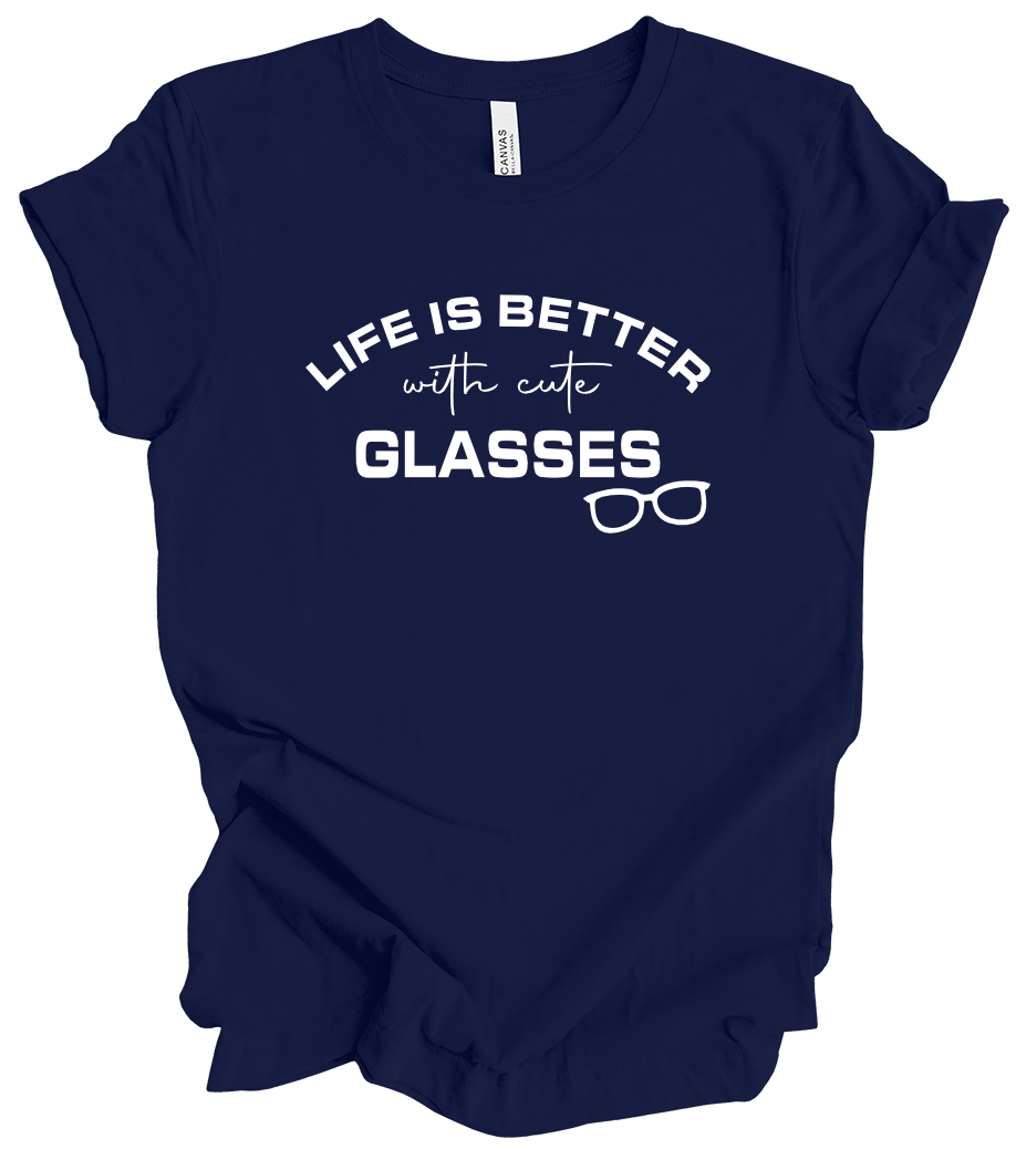 Vision Collection - Life Is Better With Cute Glasses (+ navy options)