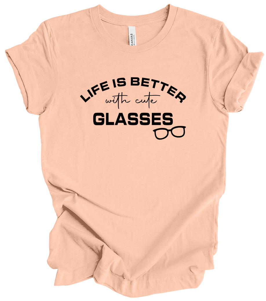 Vision Collection - Life Is Better With Cute Glasses (+ peach options)