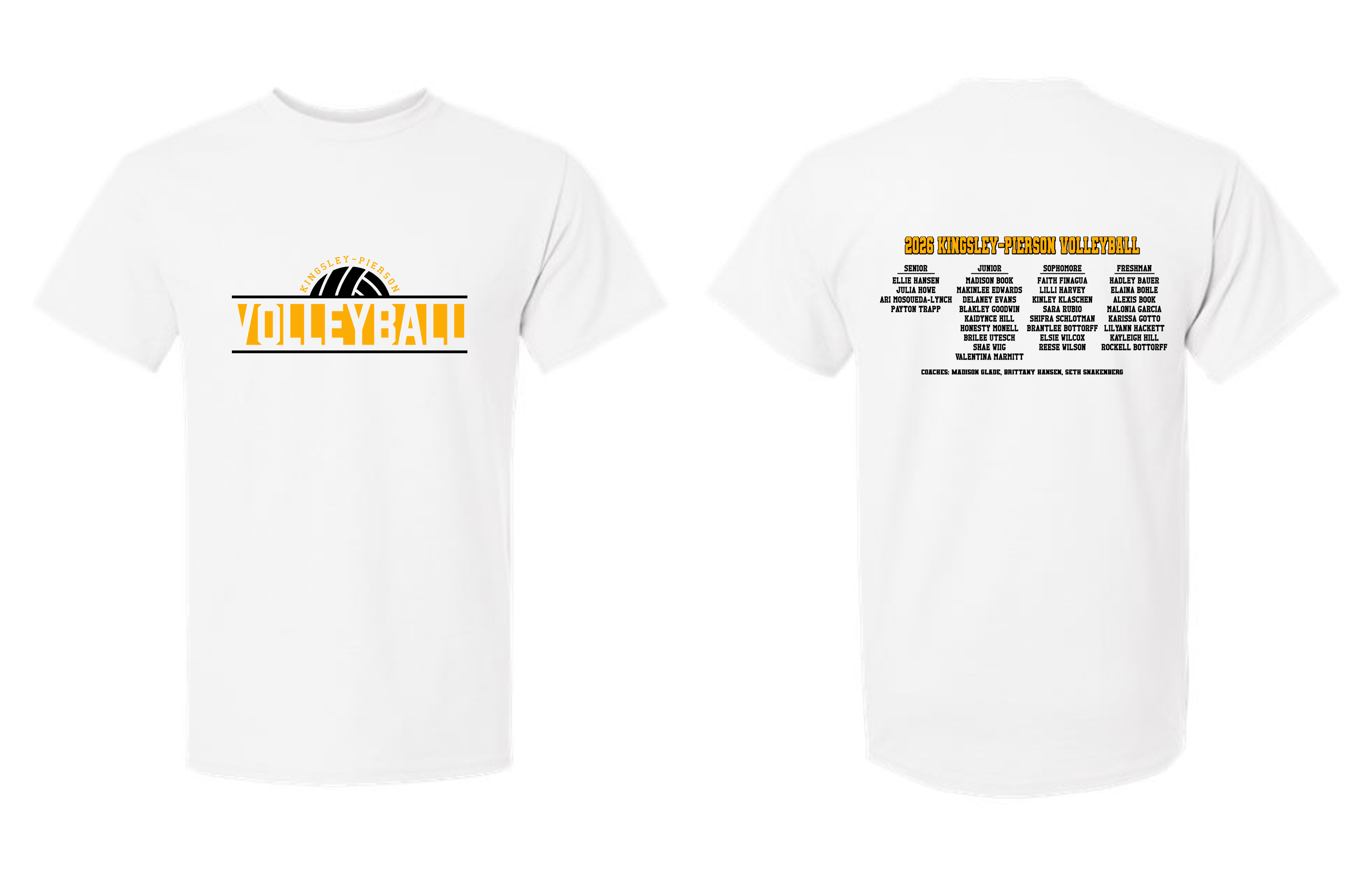Kingsley-Pierson Panthers Volleyball Apparel (+ options)