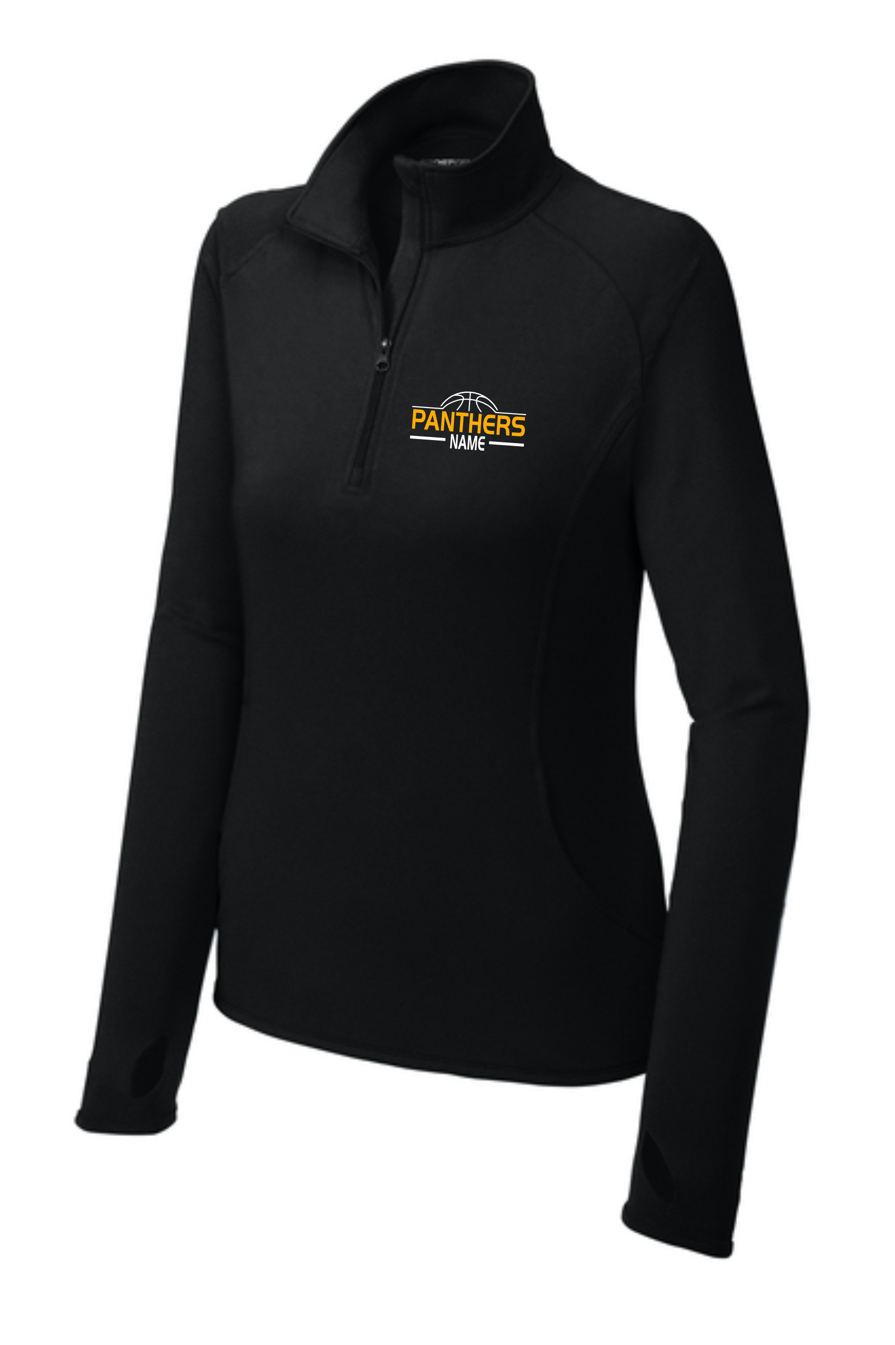 Kingsley-Pierson Girls Basketball Apparel - *PLAYER ONLY* Black Sport-Tek 1/4 Zip Pullover