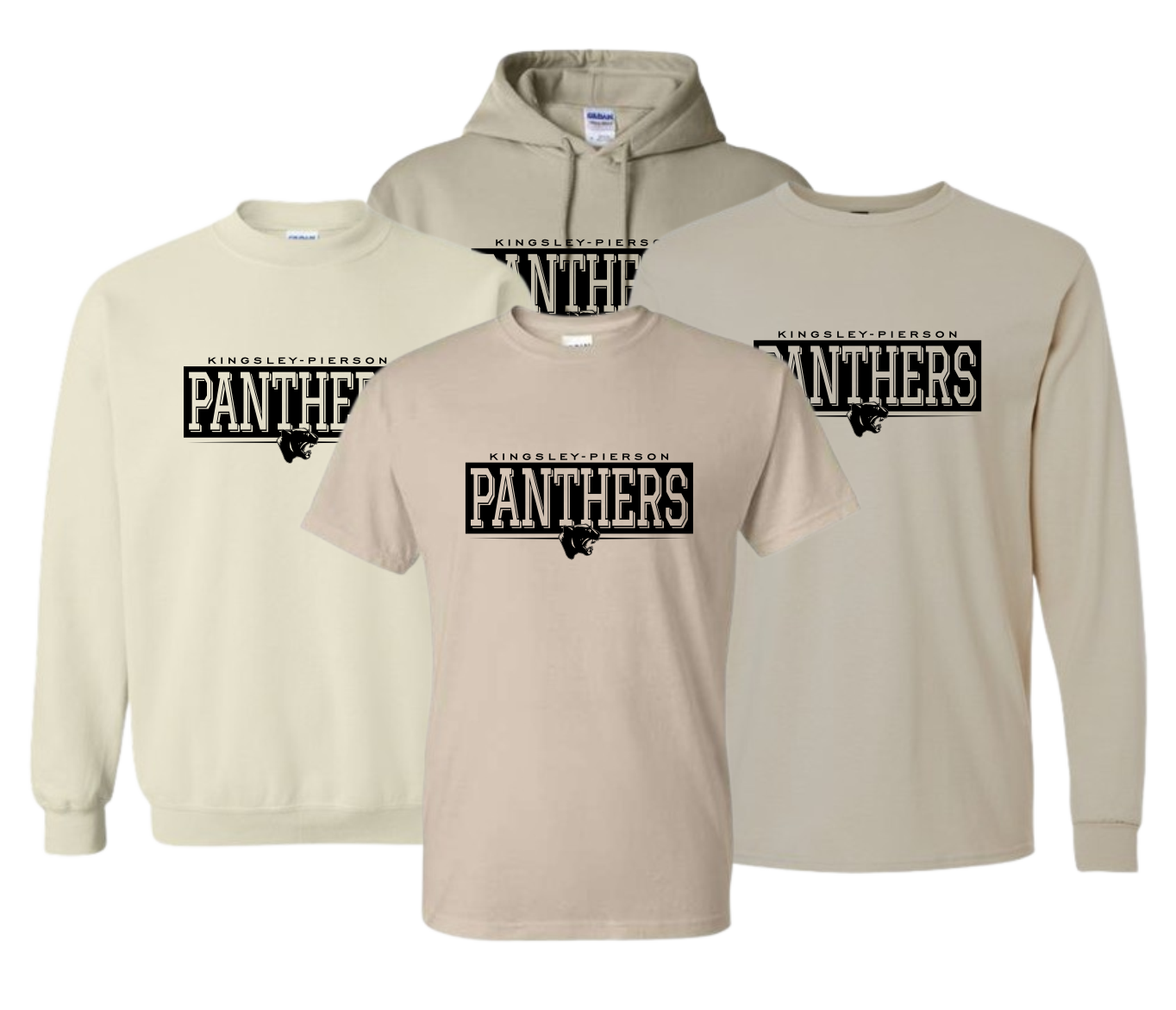 Kingsley-Pierson Staff Wellness Wednesday - Tan Apparel (Gildan & Bella Options)