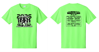 MMCRU Royals Youth State Wrestling Apparel - Neon Green - Cotton T-Shirts