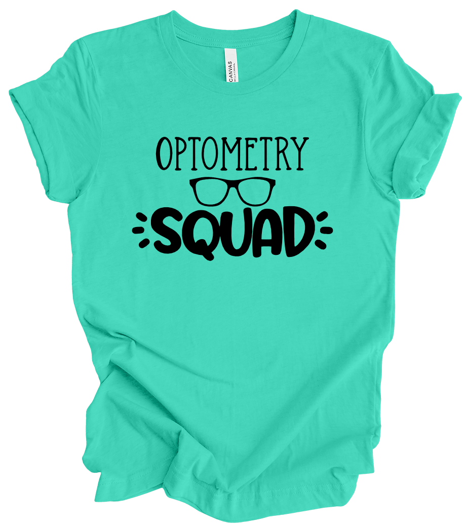 Vision Collection Optometry Squad Teal Options Kmk Apparel And Design Llc 