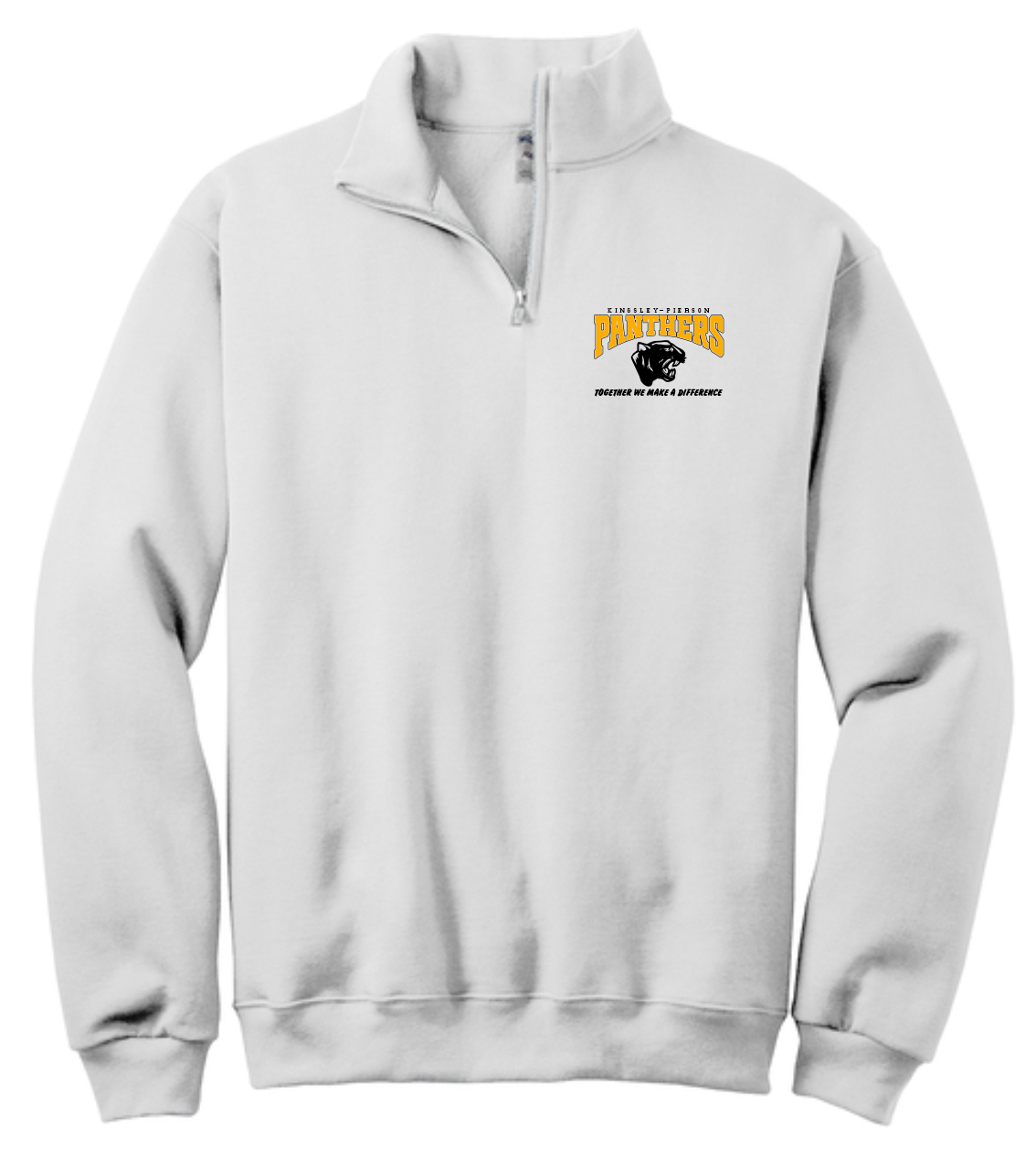 Kingsley-Pierson Staff Wellness Wednesday - White Jerzees Quarter Zip