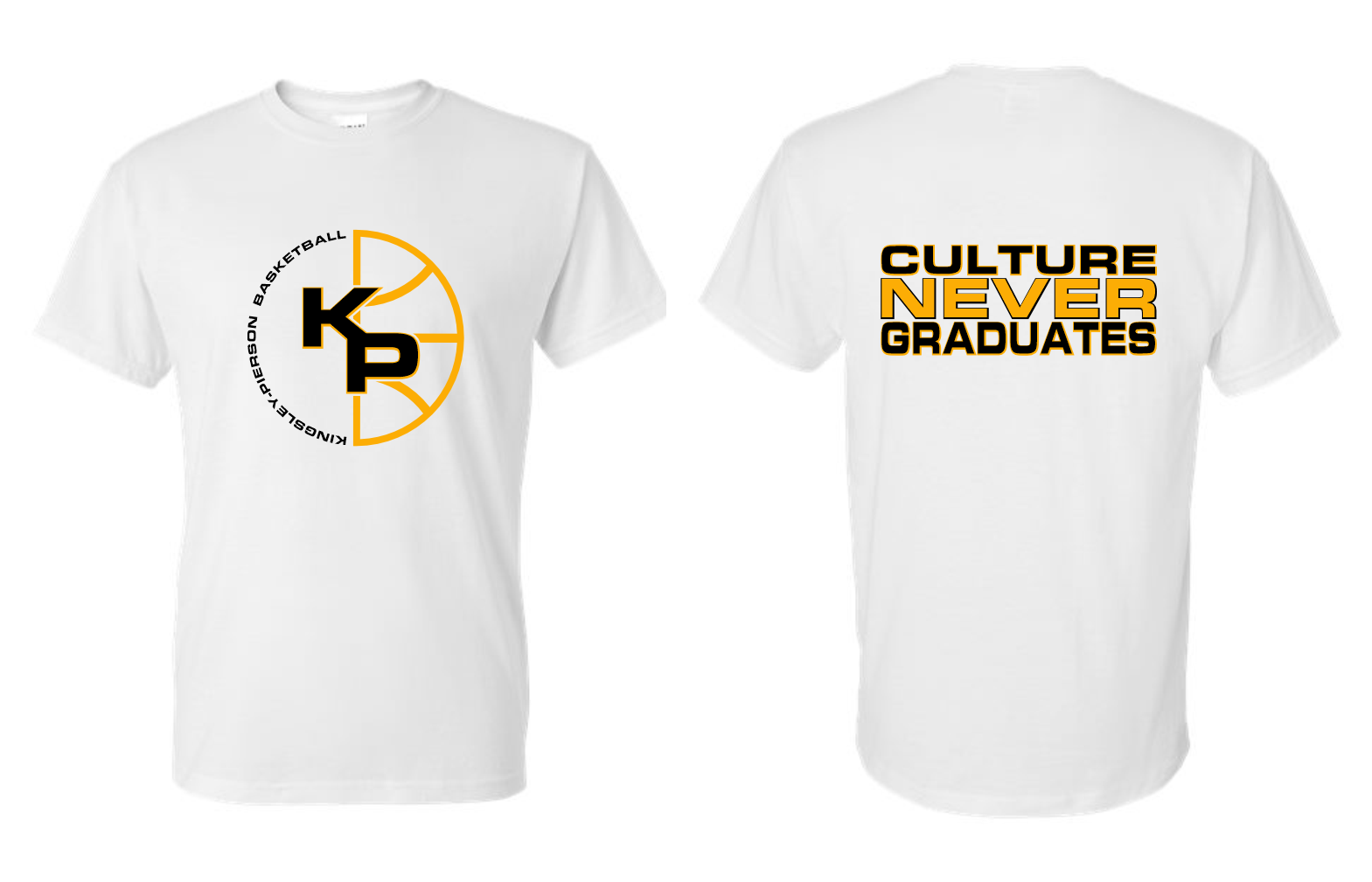 Kingsley-Pierson Boys Basketball - White Apparel (+ options)