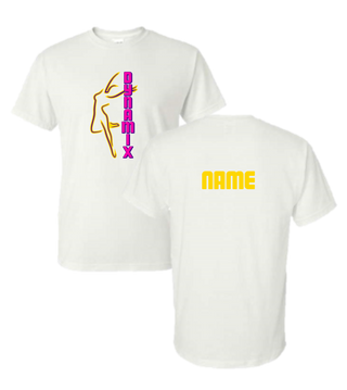 Dynamix Dance Apparel - White - Vertical Logo (+ options)