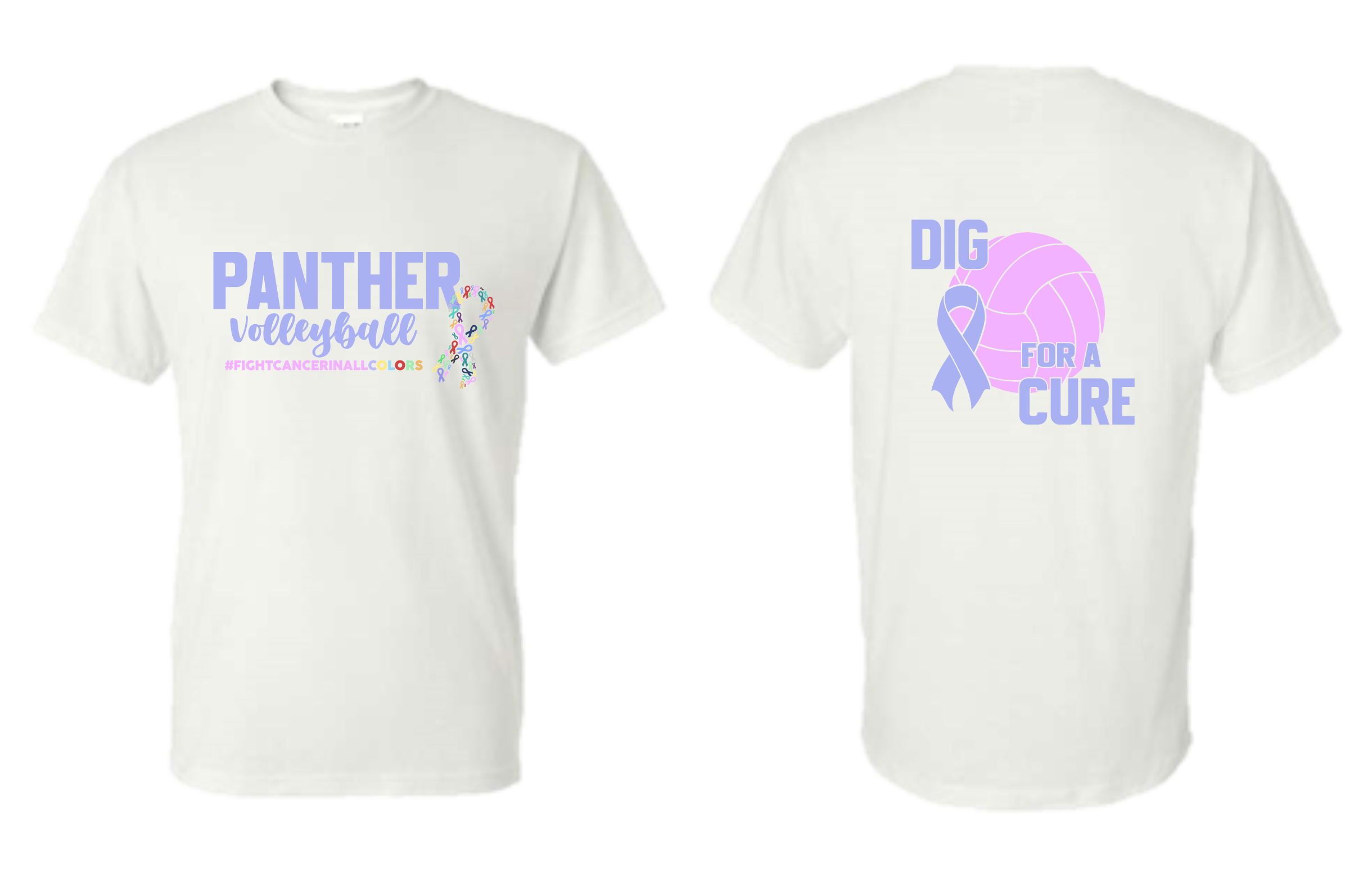 Kingsley-Pierson Cancer Night Volleyball Apparel - White (+ options)