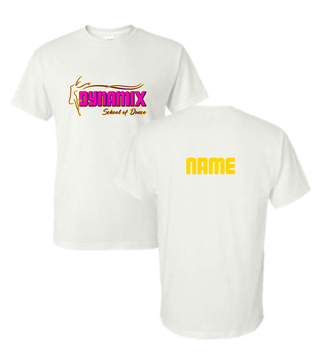Dynamix Dance Apparel - White - Horizontal Logo (+ options)