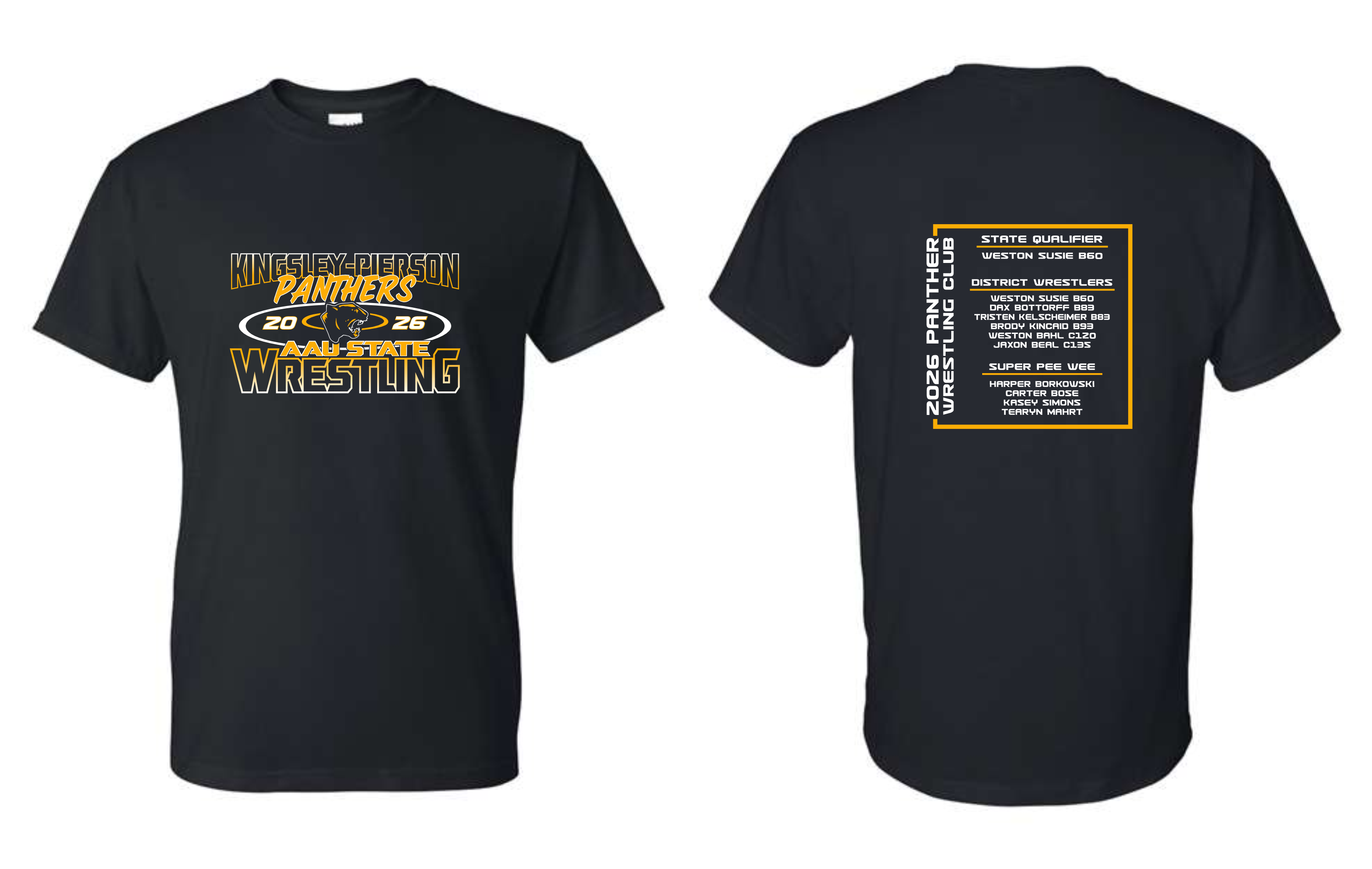 Kingsley-Pierson Youth State Wrestling Apparel (+ options)