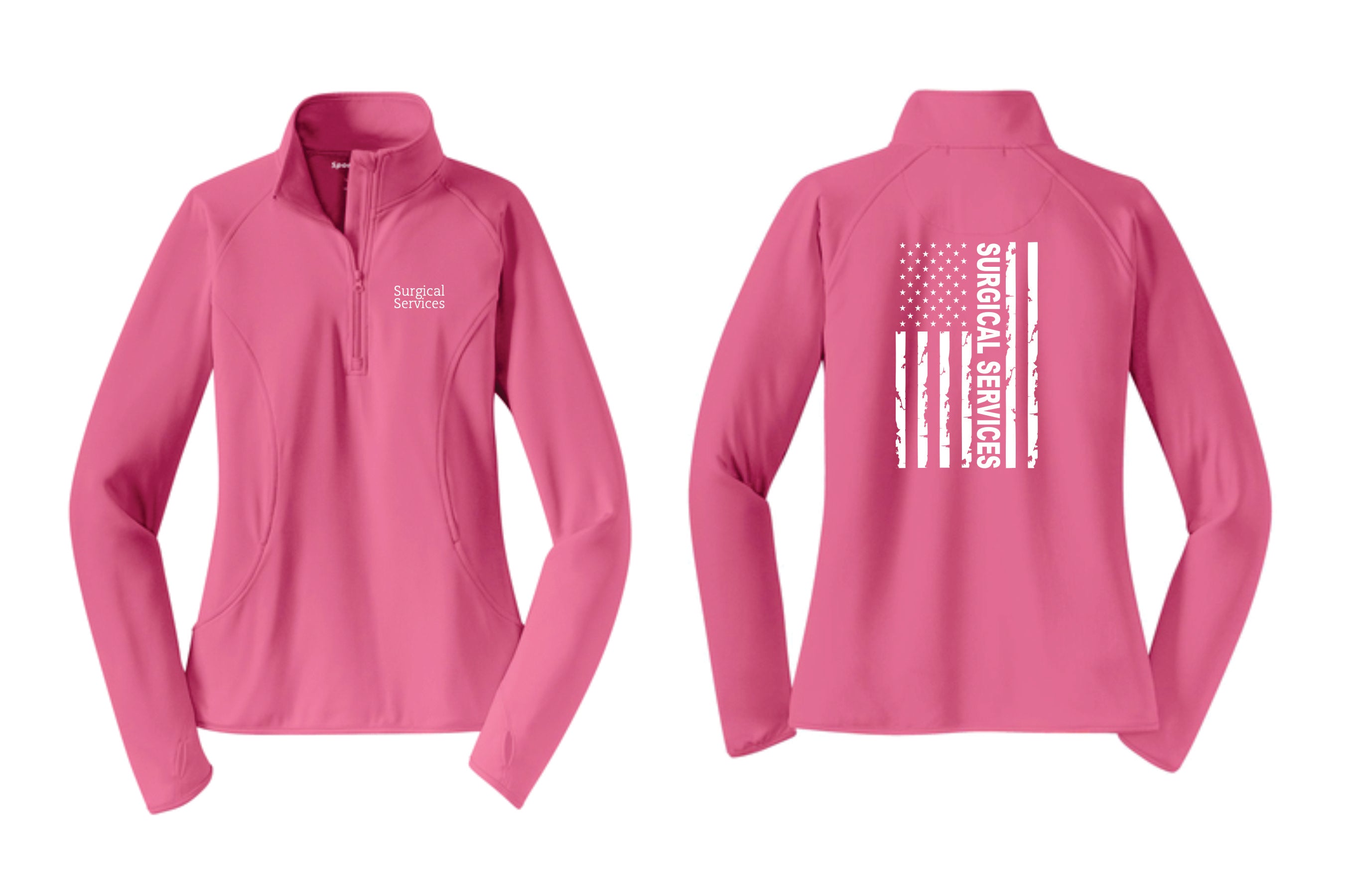 PHW - Surgical Services Flag - Ladies 1/2 Zip