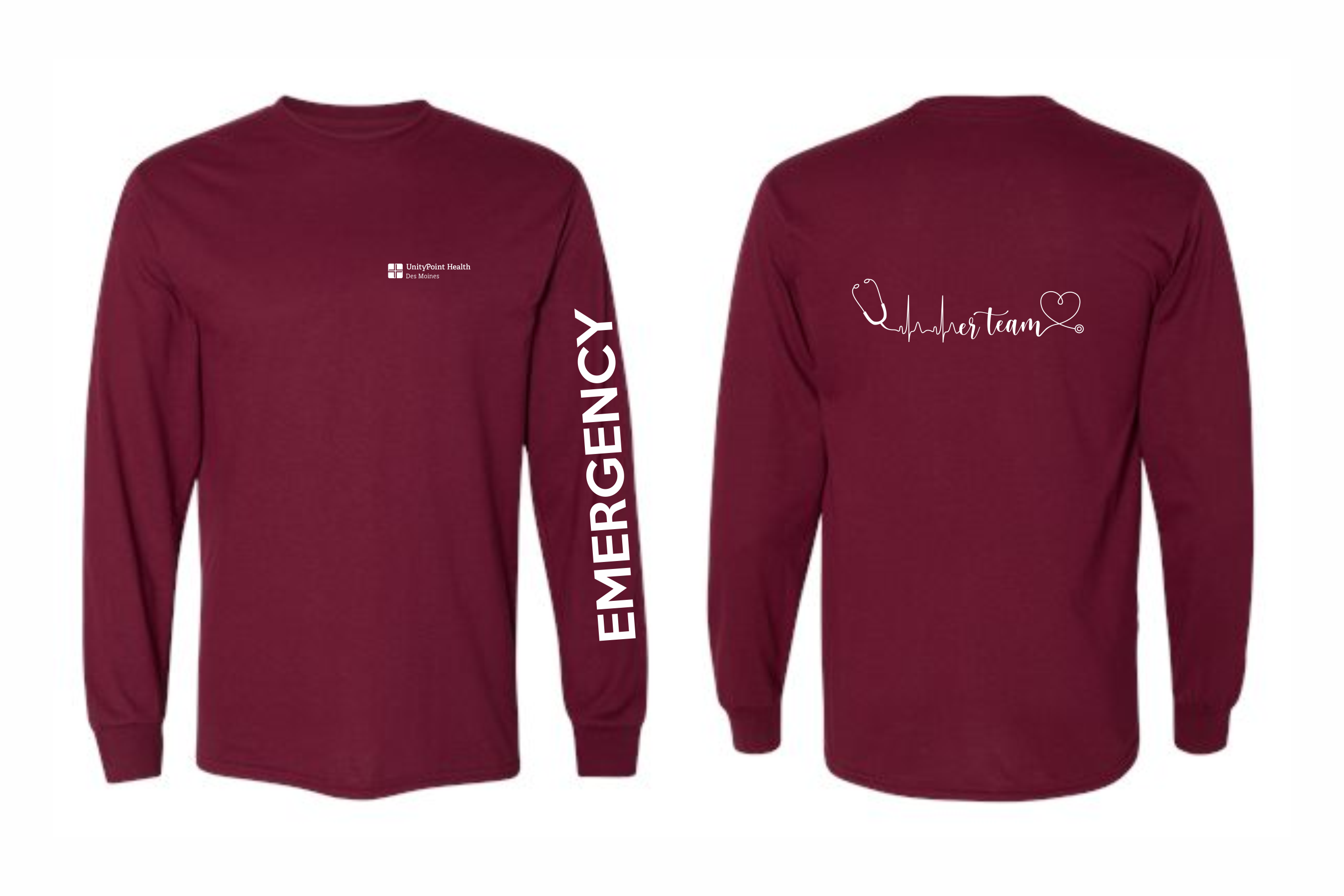 UnityPoint Des Moines Maroon Long Sleeve