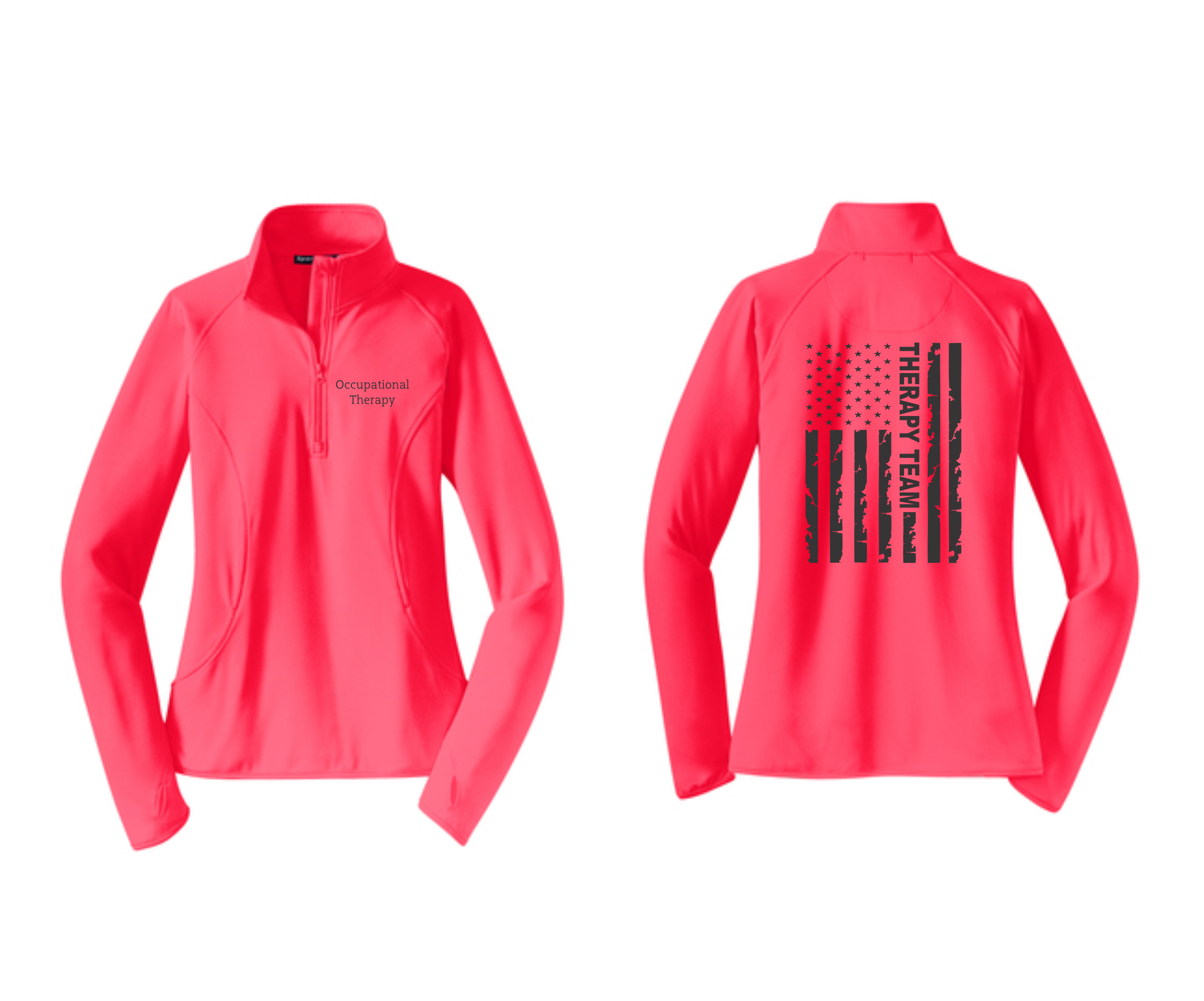 PHW - Occupational Therapy Flag - Ladies 1/2 or Full Zip Jacket
